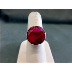 Custom Made Bezel Set Ruby Ring