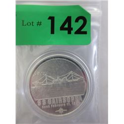 1 Oz. .999 Fine Silver Shipwreck Round