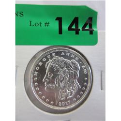 1 Oz. .999 Fine Silver Morgue Anne Zombie Round