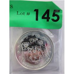 1 Oz. .9999 Fine Silver Thunderbird Coin