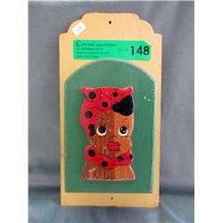 1920s/30s Wood Black Americana Knife Holder