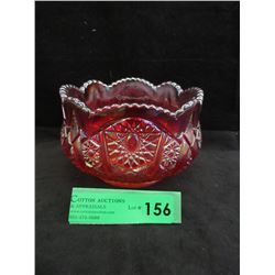 Vintage Indiana Red Carnival Glass Bowl