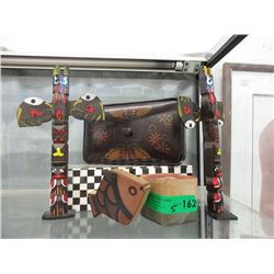 Collectible Boxes & 2 Vintage Souvenir Totem Poles