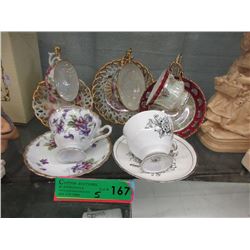 5 Vintage Tea Cups