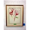Image 1 : Large Framed & Signed Floral Print