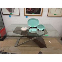 New Glass Top Contemporary Dining Table