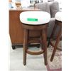 Image 1 : New 29" Brown Swivel Stool with Ivory Seat