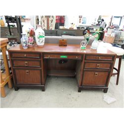 Sligh Mahogany Desk with Pull Out Keyboard Tray