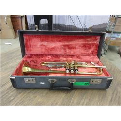 Brass Plated Trumpet in Fitted Case