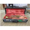 Image 1 : Brass Plated Trumpet in Fitted Case