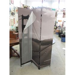 New 6 Foot Tall 3 Panel Screen