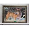 Image 1 : Large Giclee on Canvas Wolf Print