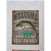 Image 1 : New Tin Sign with Fishing Design