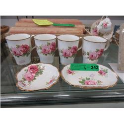 6 Pieces of Royal Albert "American Beauty" China