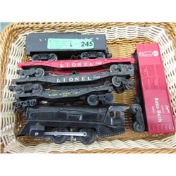 6 "O" Scale Train Cars