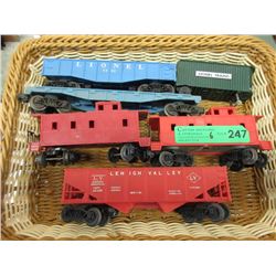 6 "O" Scale Train Cars
