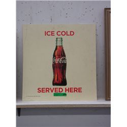 Plastic Coca-Cola Advertising Sign