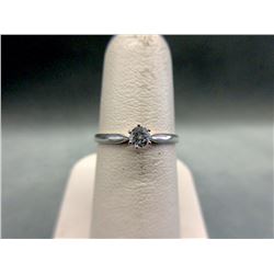 New 14 KT White Gold Diamond Engagement Ring