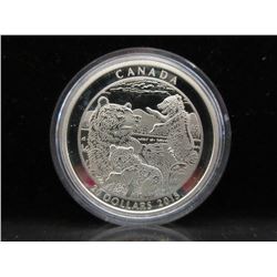1 Oz. 2015 CDA Grizzly Bear .9999 Silver Coin