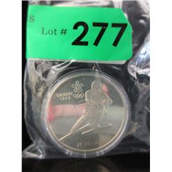 1985 CDA 1988 Winter Olympics Skiing Coin