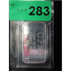 1 Oz. Ohio Precious Metals .9995 Silver Bar
