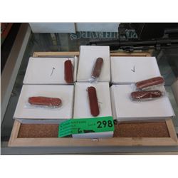 6 Dozen New Wood Handled 2-1/2" Pocket Knives