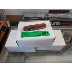 3 Dozen New Wood Handled 3-1/2" Pocket Knives