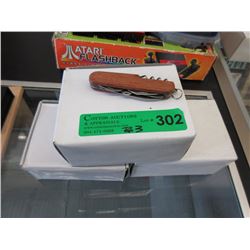 3 Dozen New Wood Handled 3-1/2" Pocket Knives