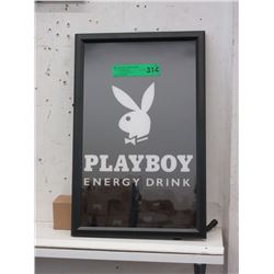 New Illuminated Playboy Energy Drink Sign