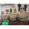 Image 1 : 1 New 3 Piece Set of Ceramic Plant Pots