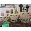 Image 1 : 1 New 3 Piece Set of Ceramic Plant Pots