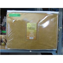 New Twin Size Micro Fleece Sheet Set - Brown