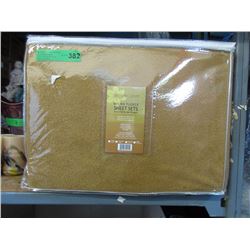 New Twin Size Micro Fleece Sheet Set - Brown