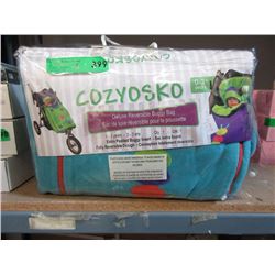 3 New Reversible Baby Buggy Bag - Orange & Blue