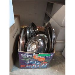 Large Box of Vintage Silver Plated Tableware