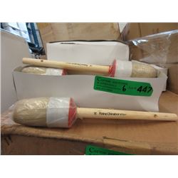 6 Boxes of New #14 Round Bristle Brushes