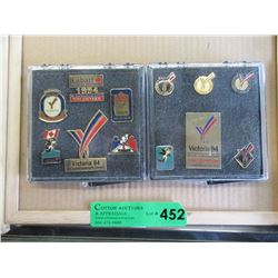 2 Victoria 1994 Commonwealth Games Pin Sets