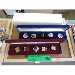 Two 1988 Calgary Winter Olympics Pin Sets