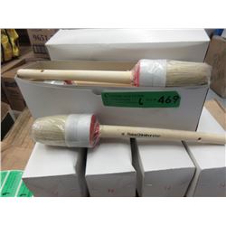 6 Boxes of New #14 Round Bristle Brushes