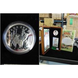 2005 Canada .9999 Silver Coin & Stamp Set