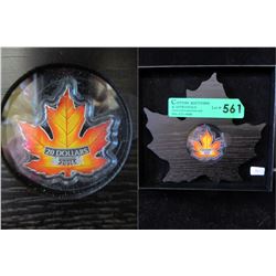 2016 $20 Fine Silver Canada Colourful Maple Leaf