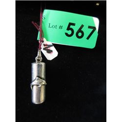 Sterling Silver Pendant Vial with Screw Off Lid
