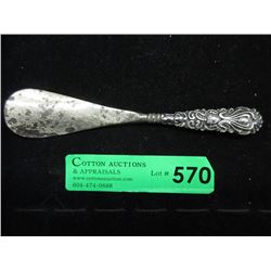 Vintage English Sterling Handled 6.5" Shoe Horn