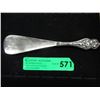 Image 1 : Vintage Sterling Handled 7.5" Shoe Horn