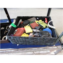 Basket of New Wallets, Change Purses and More