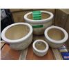 Image 1 : Set of 4 New Cream Coloured Plant Pot Set