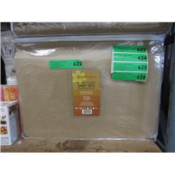 New Twin Size Micro Fleece Sheet Set - Beige