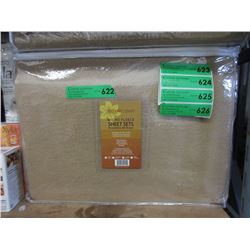 New Twin Size Micro Fleece Sheet Set - Beige
