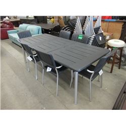 New Nardi Musa Patio Table with 6 Chairs & Leaf
