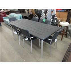 New Nardi Musa Patio Table with 6 Chairs & Leaf